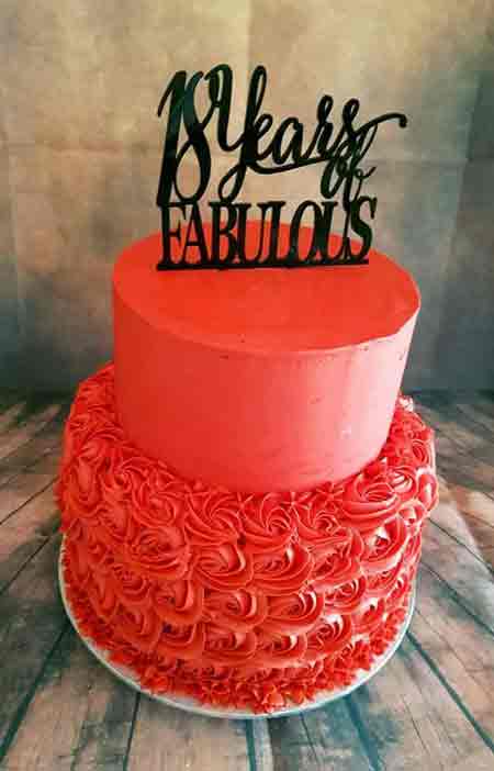 18 years of fabulous cake topper n