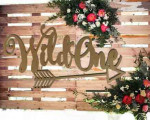 wild one wooden sign for backdrop